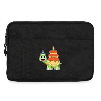 Turtle Birthday Cake - Laptop bag 13" - black - Front