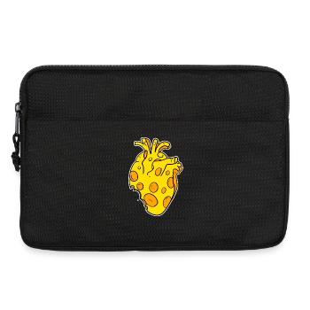 Heart of cheese - Laptop bag 13" - black - Front