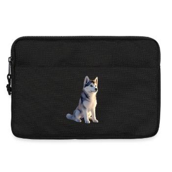 Husky Dogs Lover Amour des chiens Huskies de Sibérie - Sacoche pour ordinateur portable 13 pouces - noir - Devant