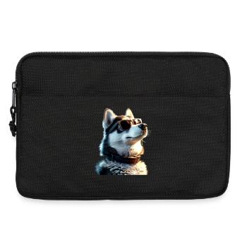 Husky Dogs Lover Amour des chiens Huskies de Sibérie - Sacoche pour ordinateur portable 13 pouces - noir - Devant