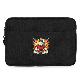 Gamer Cartoon Stil - Laptoptasche 13" - Schwarz - Vorne