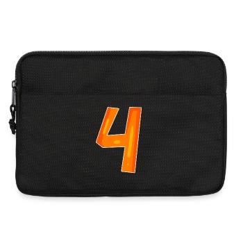4 orange - Laptoptasche 13" - Schwarz - Vorne