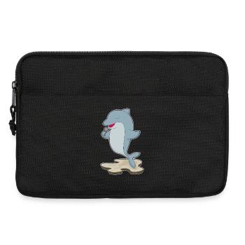 Dolphin Singer Microphone Singing - Laptop bag 13" - black - Front