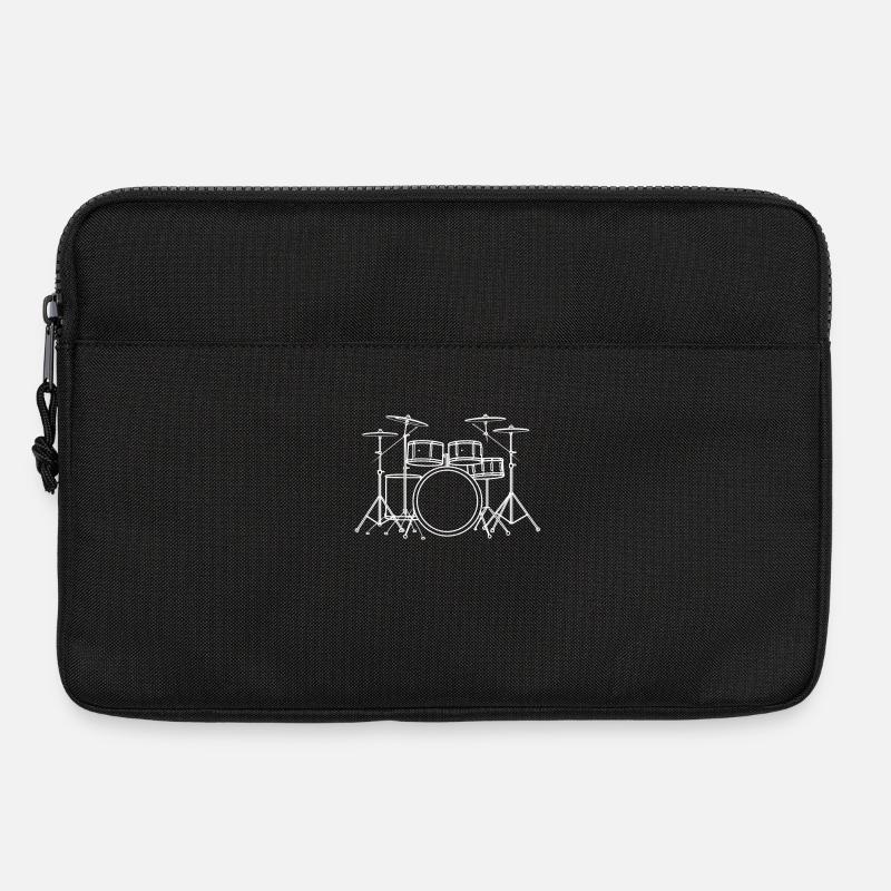 Drum Sketch - Laptop bag 13" - black