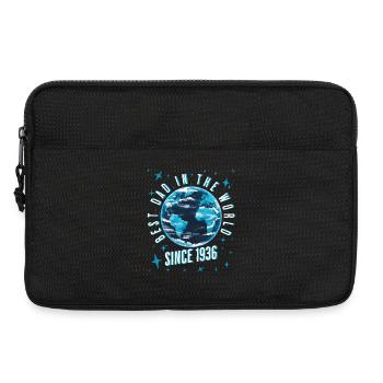 Bester Papa der Welt seit 1936 Vatertag - Laptoptasche 13" - Schwarz - Vorne