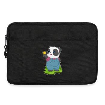 Panda Star - Laptop bag 13" - black - Front