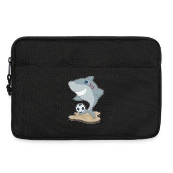 Shark Joueur de football Football - Sacoche pour ordinateur portable 13 pouces - noir - Devant