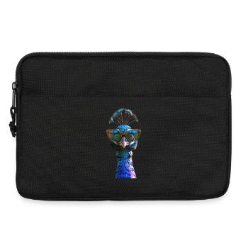 Peacock Blue Peacock Peacock Wheel Peacock Wheel Peacock Wheel - Laptop bag 13" - black - Front