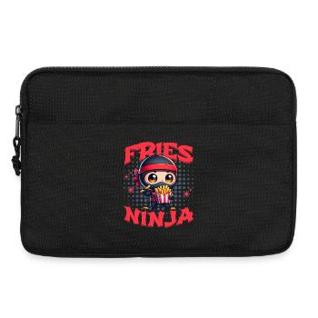 French Fries Ninja Fries Ninja Fast Food Cute Kawaii - Laptop bag 13" - black - Front