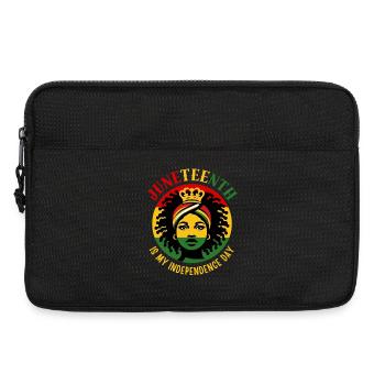 Juneteenth is my independence day - Laptop bag 13" - black - Front