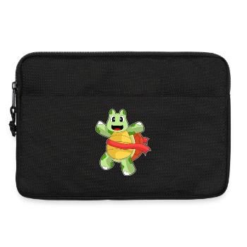 Schildkröte Jogger Joggen Sport - Laptoptasche 13" - Schwarz - Vorne