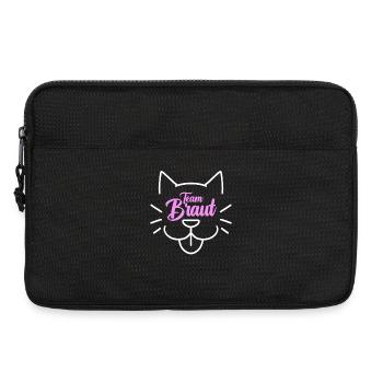 Team Braut Katze - Laptoptasche 13" - Schwarz - Vorne