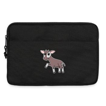 Okapi Waldgiraffe motiv - Laptoptasche 13" - Schwarz - Vorne
