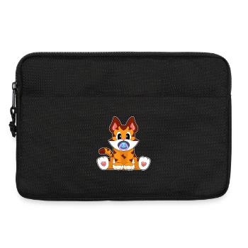 Tiger Baby Schnuller - Laptoptasche 13" - Schwarz - Vorne