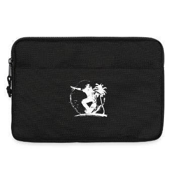 Skateboarding Drawing - Laptop bag 13" - black - Front