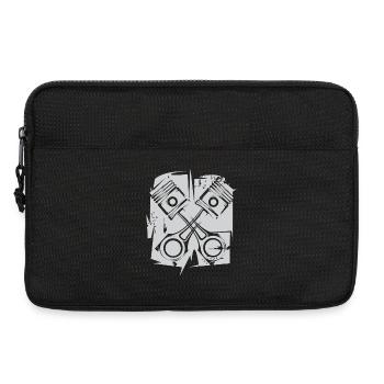 v8 Piston Engine Icon Art Illustration Logo - Laptop bag 13" - black - Front