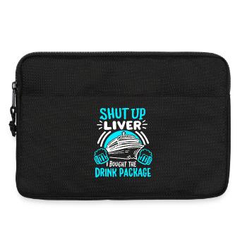 Kreuzfahrt Urlaub Trinken - Laptoptasche 13" - Schwarz - Vorne