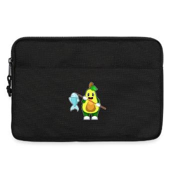 Pêche au poisson pêcheur avocat - Sacoche pour ordinateur portable 13 pouces - noir - Devant