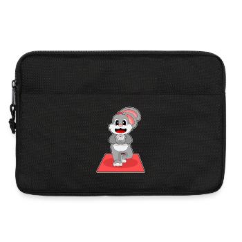 Rabbit Yoga Fitness Gymnastics - Laptop bag 13" - black - Front