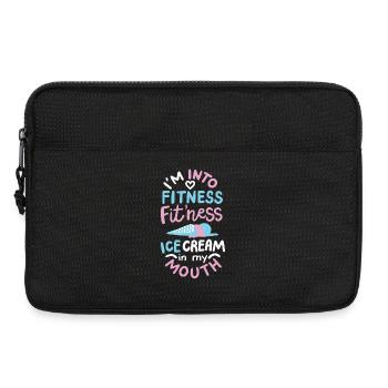 Eis - Fitness - Laptoptasche 13" - Schwarz - Vorne