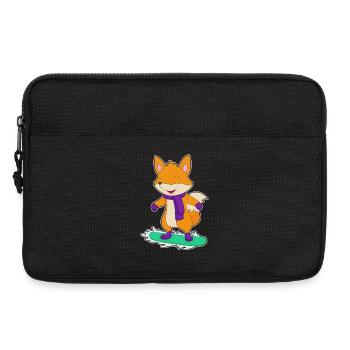 Fuchs Snowboarder Snowboard - Laptop bag 13" - black - Front