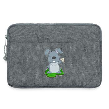 Avion en papier lapin - Sacoche pour ordinateur portable 13 pouces - gris chiné - Devant