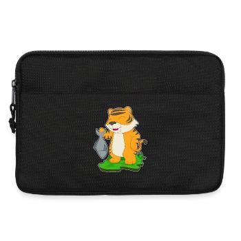 Pêche au poisson tigre - Sacoche pour ordinateur portable 13 pouces - noir - Devant