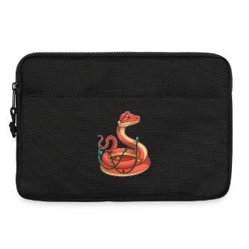 Serpent Noël Fées Guirlandes Lumineuses - Sacoche pour ordinateur portable 13 pouces - noir - Devant