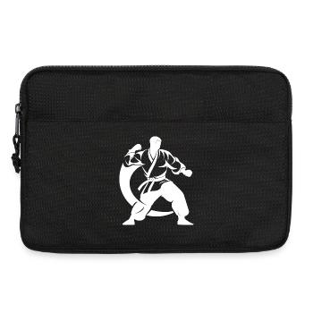 Karateka Zeichnung - Laptoptasche 13" - Schwarz - Vorne