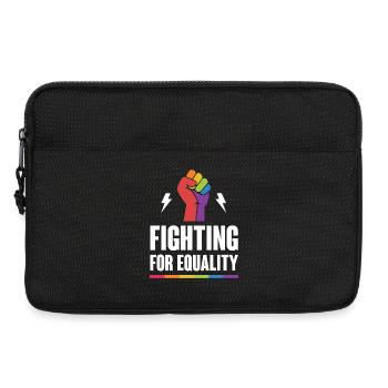 LGBTQ Pride Month - Fighting for Equality - Laptop bag 13" - black - Front