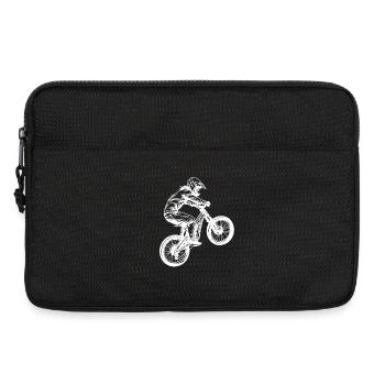 Fille de vélo de montagne - Sacoche pour ordinateur portable 13 pouces - noir - Devant