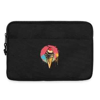 Graffiti de cornet de crème glacée - Sacoche pour ordinateur portable 13 pouces - noir - Devant
