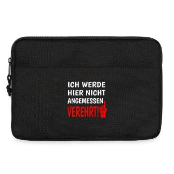 Ich werde hier nicht angemessen verehrt - Laptoptasche 13" - Schwarz - Vorne