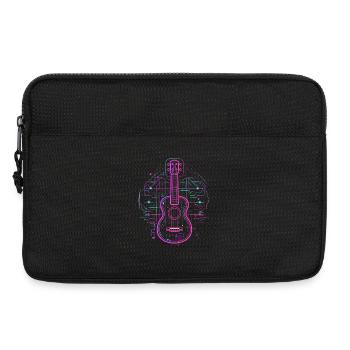 Ukulele Skizze Retro - Laptoptasche 13" - Schwarz - Vorne