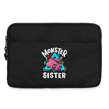 Monster Truck Monstertruck-Schwester - Laptoptasche 13" - Schwarz - Vorne