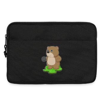 Boule de bowling Bear Bowling - Sacoche pour ordinateur portable 13 pouces - noir - Devant