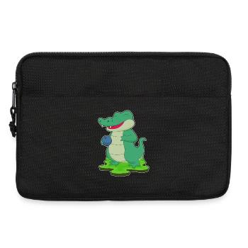 Boule de bowling en crocodile - Sacoche pour ordinateur portable 13 pouces - noir - Devant