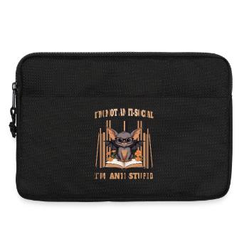 Cute Clever Bat - Laptop bag 13" - black - Front