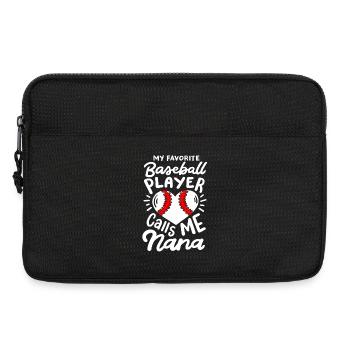 Baseball Baseballspieler - Laptoptasche 13" - Schwarz - Vorne