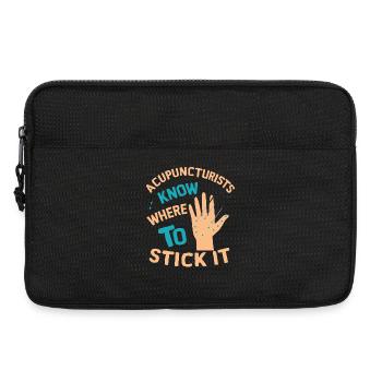Acupuncture - Laptop bag 13" - black - Front