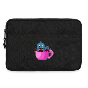 Dolphin Coffee Mug - Laptop bag 13" - black - Front