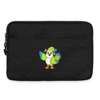 Étoiles perroquets - Sacoche pour ordinateur portable 13 pouces - noir - Devant