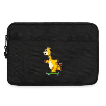 Giraffe Skater Skateboard - Sacoche pour ordinateur portable 13 pouces - noir - Devant