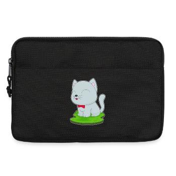 Noeud papillon chat - Sacoche pour ordinateur portable 13 pouces - noir - Devant