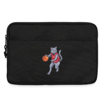Chat Basketteur Basketteur Basketball - Sacoche pour ordinateur portable 13 pouces - noir - Devant