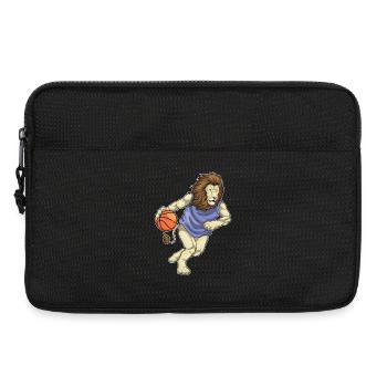 Lion Basketball Player Basketball - Laptop bag 13" - black - Front