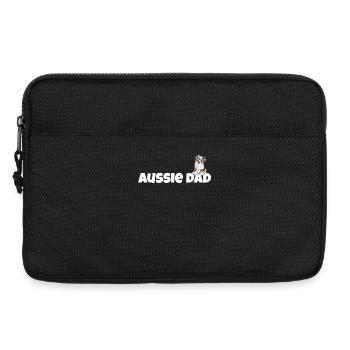 Funny Australian Shepherd Papa I Aussie Dad - Laptoptasche 13" - Schwarz - Vorne