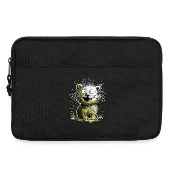 Cat laughs - Laptop bag 13" - black - Front