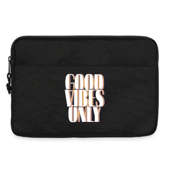 Positive vibes only in the 80s - Laptop bag 13" - black - Front