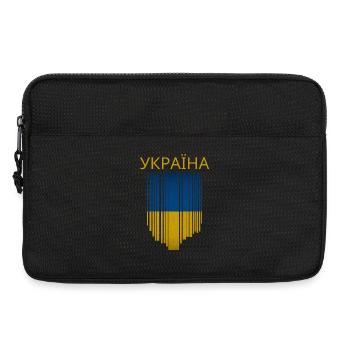 Ukrainische Flagge, Ukrainischer Stolz - Laptoptasche 13" - Schwarz - Vorne